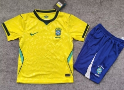 2026 Brazil Home Kids Soccer jersey